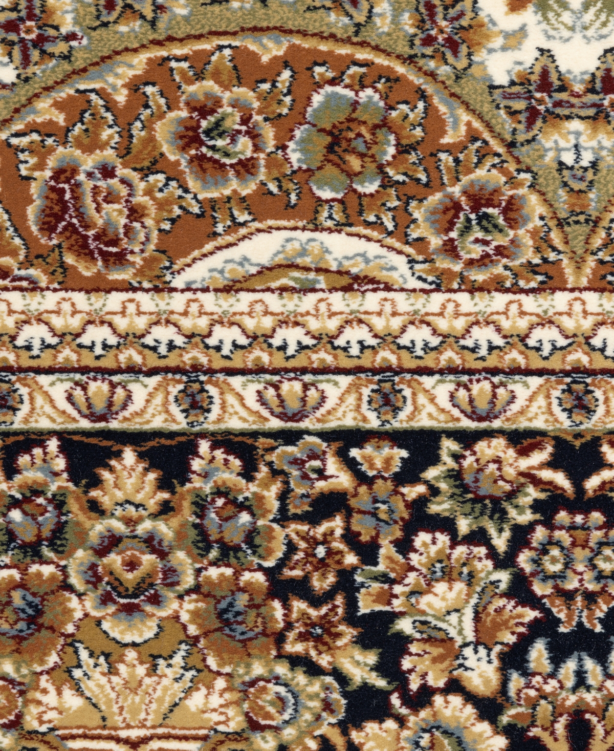 Oriental Weavers Masterpiece 1802w 2'3"x10' Runner Area Rug In White