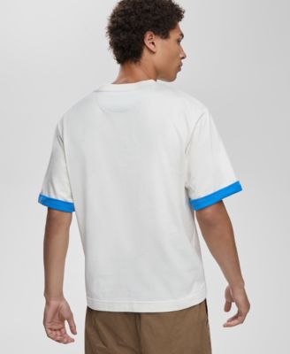Men's Short-Sleeve Reverse-Sleeve Cotton T-Shirt, Macy's Exclusive