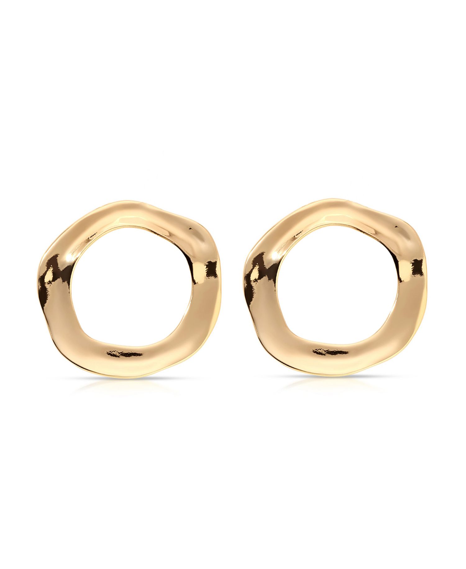 Open Circle Statement Earrings