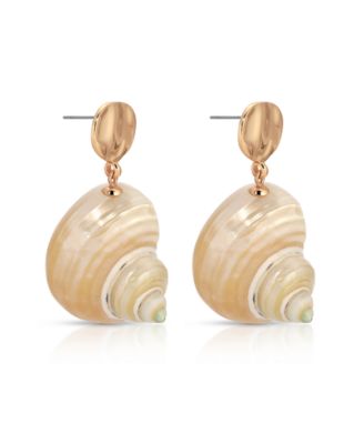 Sunken Treasure Shell Drop Earrings