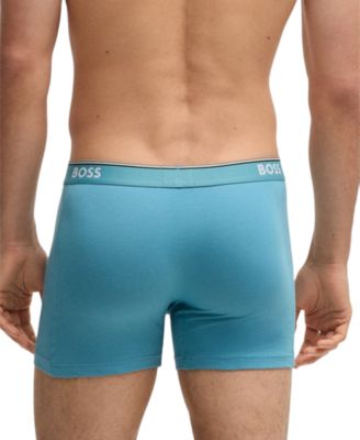 Men's Power 3-Pk. Tipped Logo Waistband Boxer Briefs