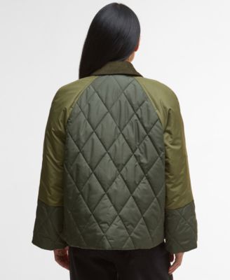 Women's Martha Corduroy-Collar Quilted Jacket
