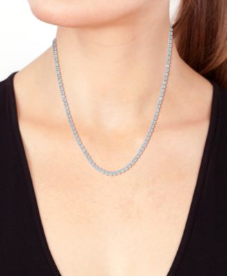 EFFY&reg; Lab Grown Diamond 17-1/2" Collar Necklace (3 ct. t.w.) in 14k White Gold