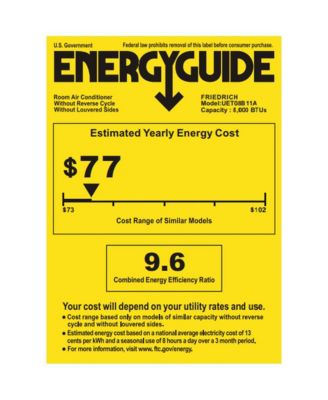 8,000 BTU Heat/Cool Through-the-Wall Smart Air Conditioner