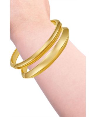 Gold Tone Bangle Bracelet Set
