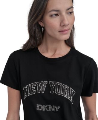 Women's New York Rhinestone Logo T-Shirt