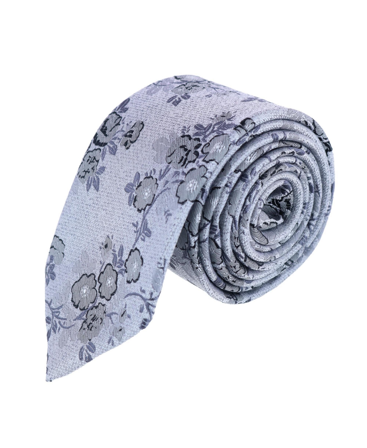 Florian Silk Novelty Necktie - Yellow and light blue