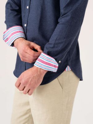 Cotton Cashmere Long Sleeve Shirt