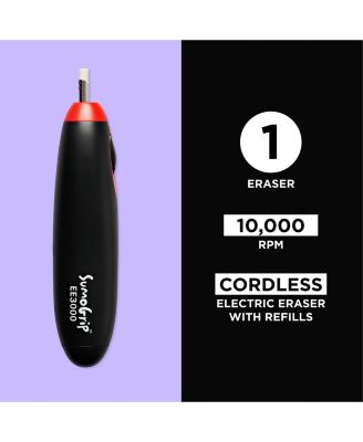 SumoGrip Electric Eraser, Black