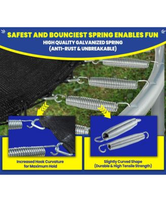 14 FT Round Trampoline Set with Safety Enclosure System - Backyard Trampoline - Outdoor Trampoline for Kids - Adults