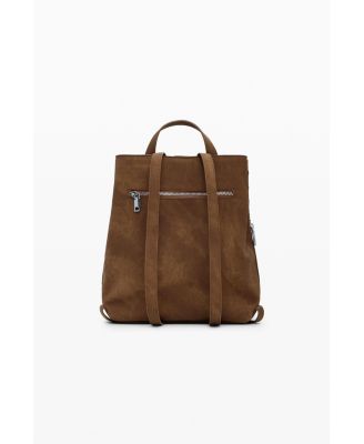 Women's Small perforated backpack with studs