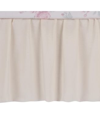 Coquette Floral Pink Bows Aesthetic 3-Piece Baby Crib Bedding Set