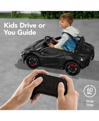 Kids 12V Ride-On Car Officially Licensed Lamborghini Revuelto w/ Remote, LED Lights