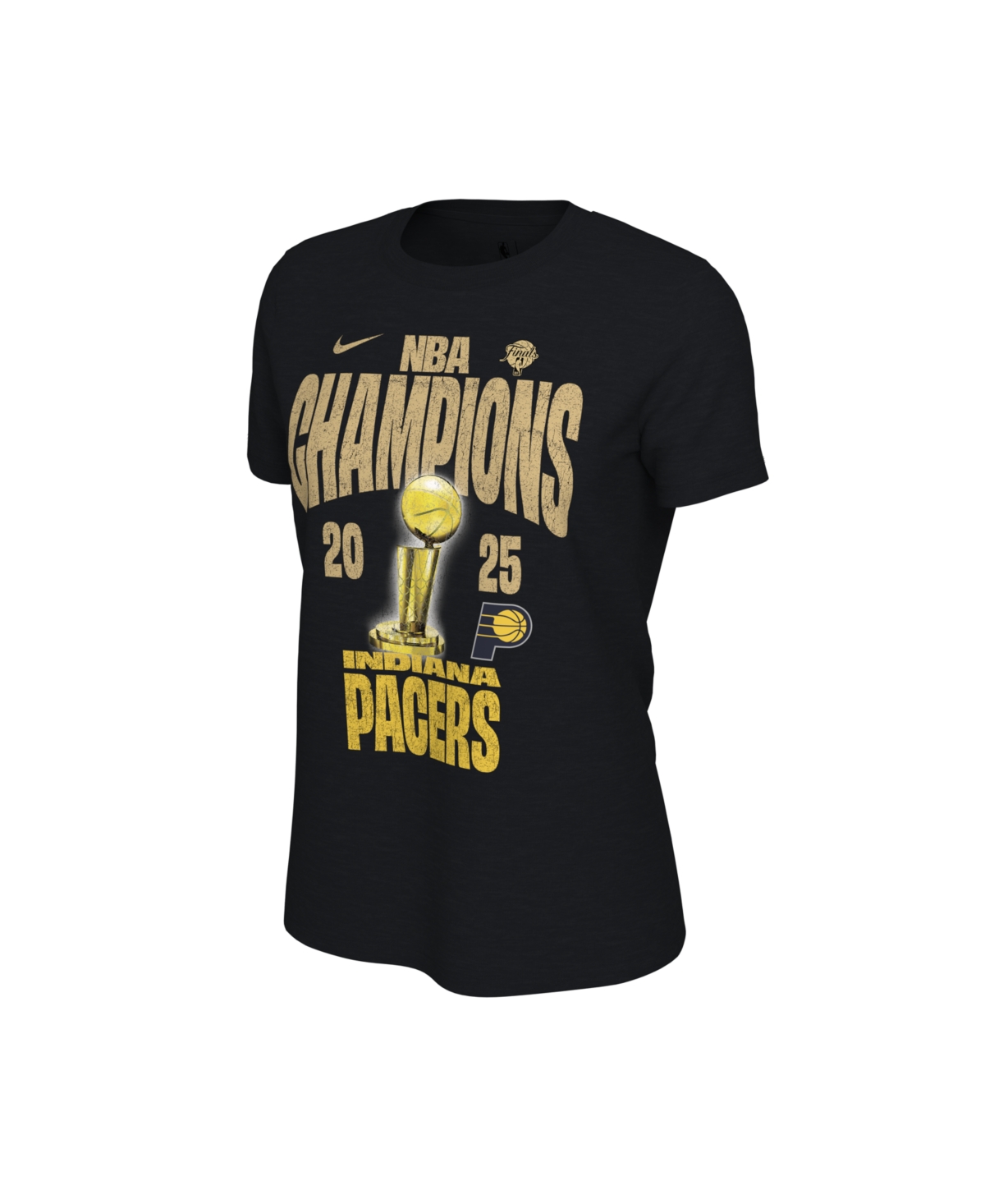 Nike Women's Black Indiana Pacers 2025 Nba Finals Champions Confetti Locker Room T-shirt