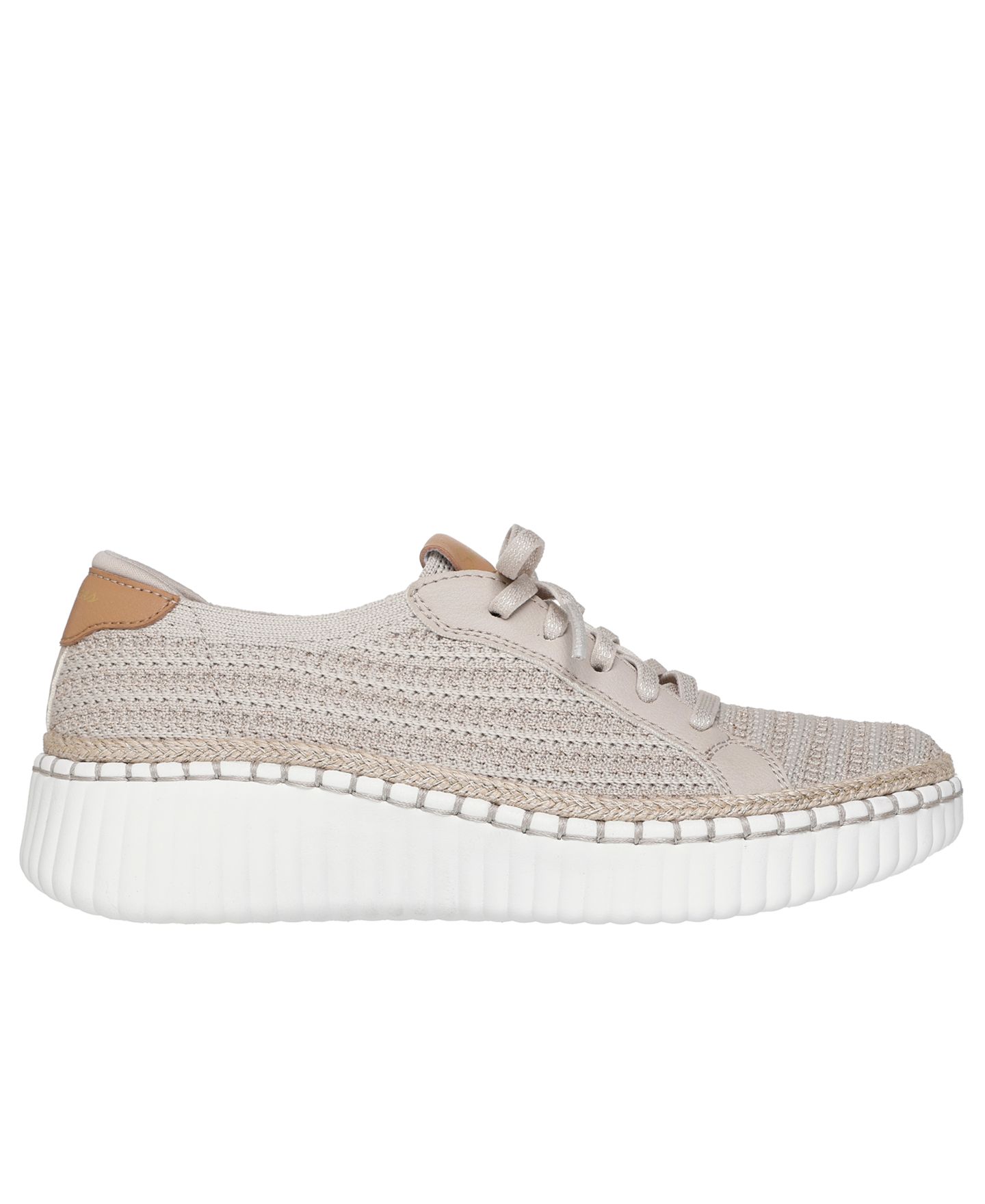 Женские кроссовки Skechers Wilshire Blvd - Passion Play Casual, цвет: Серо-коричневый / Золотой — фото 2