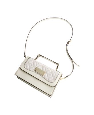 Studded Denim Flap Bag