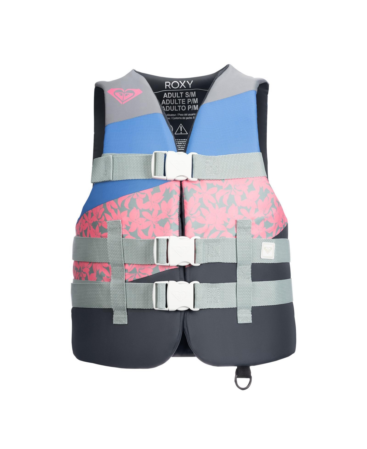 Uscg Approved Women s Life Vest, Lightweight Epe Foam and Oversized Arm Holes - Silver/Purple/Charcoal