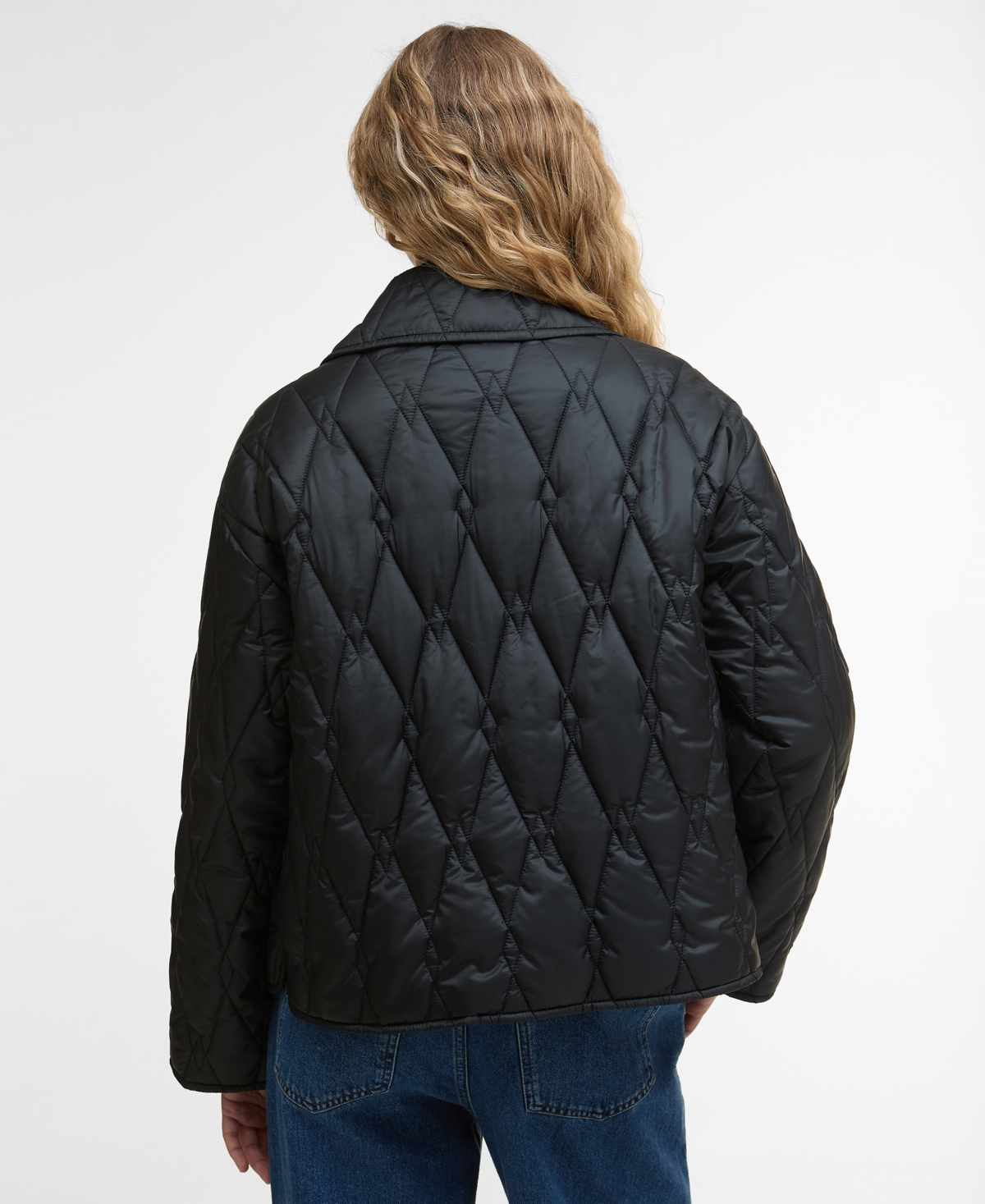 Barbour Bernadette Quilted Barn Jacket In Black