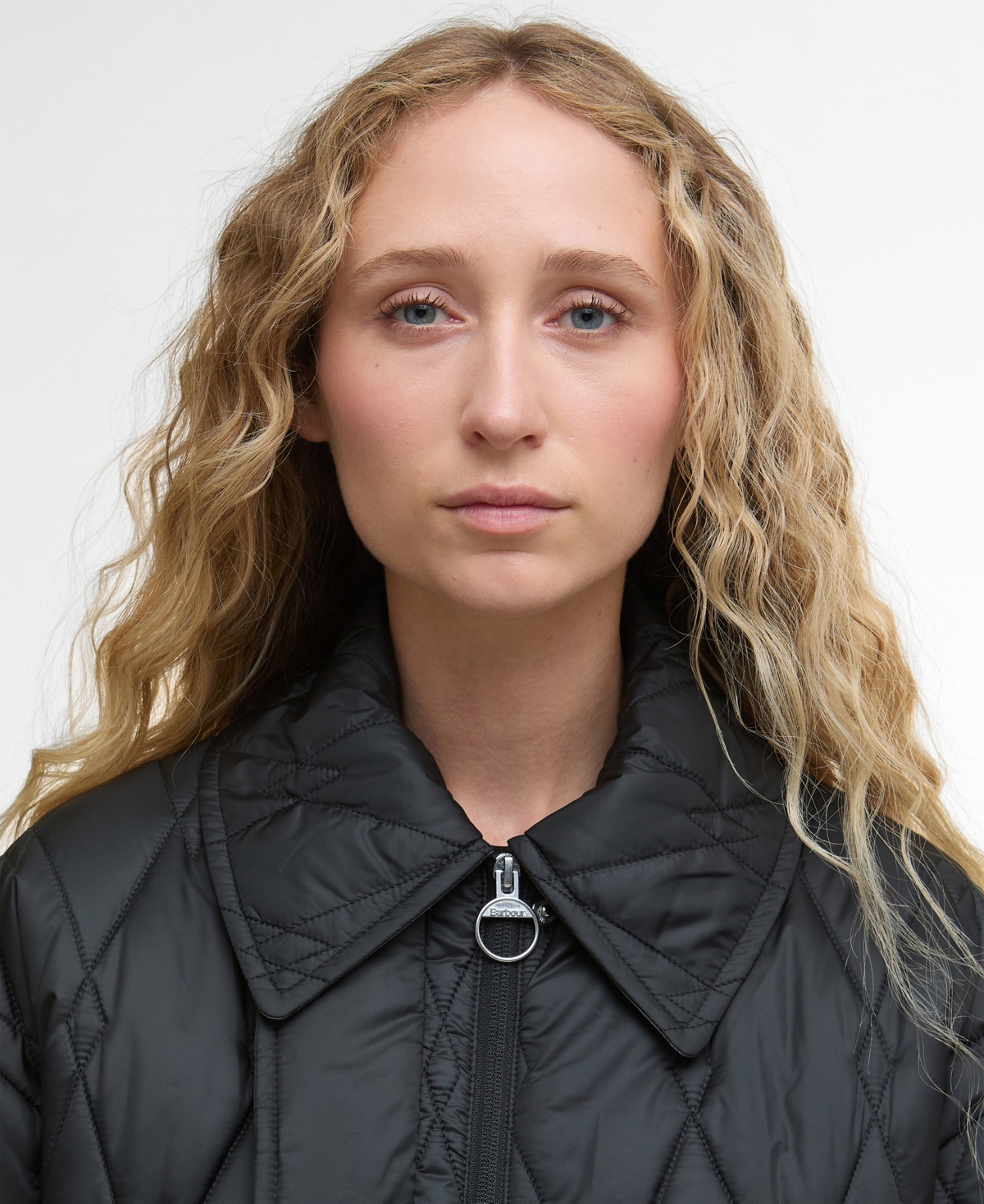Barbour Bernadette Quilted Barn Jacket In Black