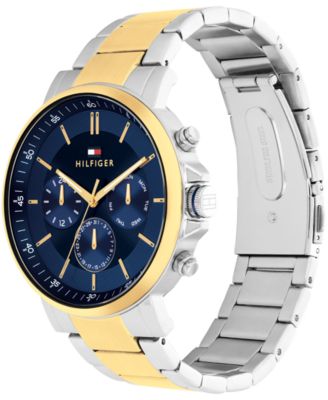 Men's Multifunction Two-Tone Stainless-Steel Bracelet Watch, 43mm