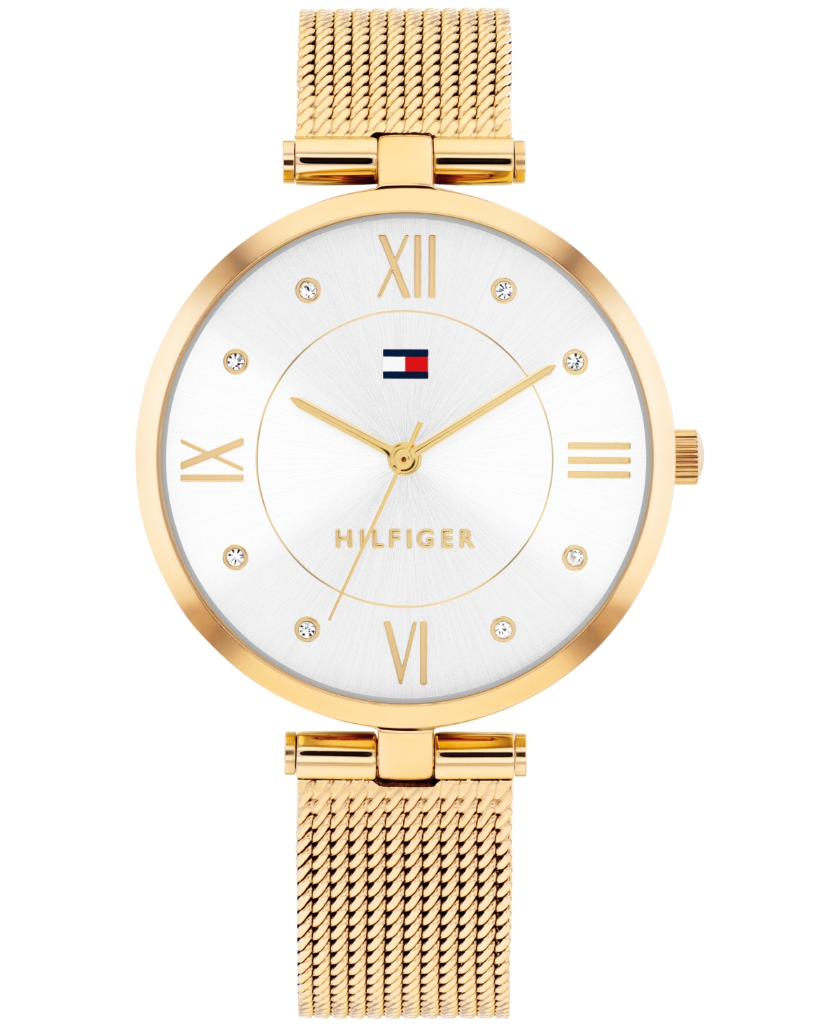 Women's Quartz Gold Tone Stainless Steel Mesh Bracelet Watch, 34mm - Gold
