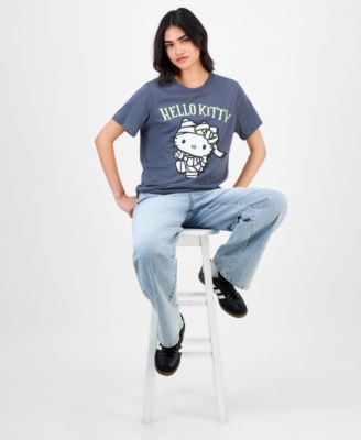 Juniors' Hello Kitty Halloween Mummy Glow-in-the-Dark T-Shirt