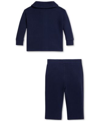 Baby Boys Estate-Rib Cardigan & Pant Set