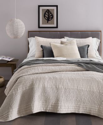 Oake Pick Stitch Coverlet Set Exclusively For Macys In Multi