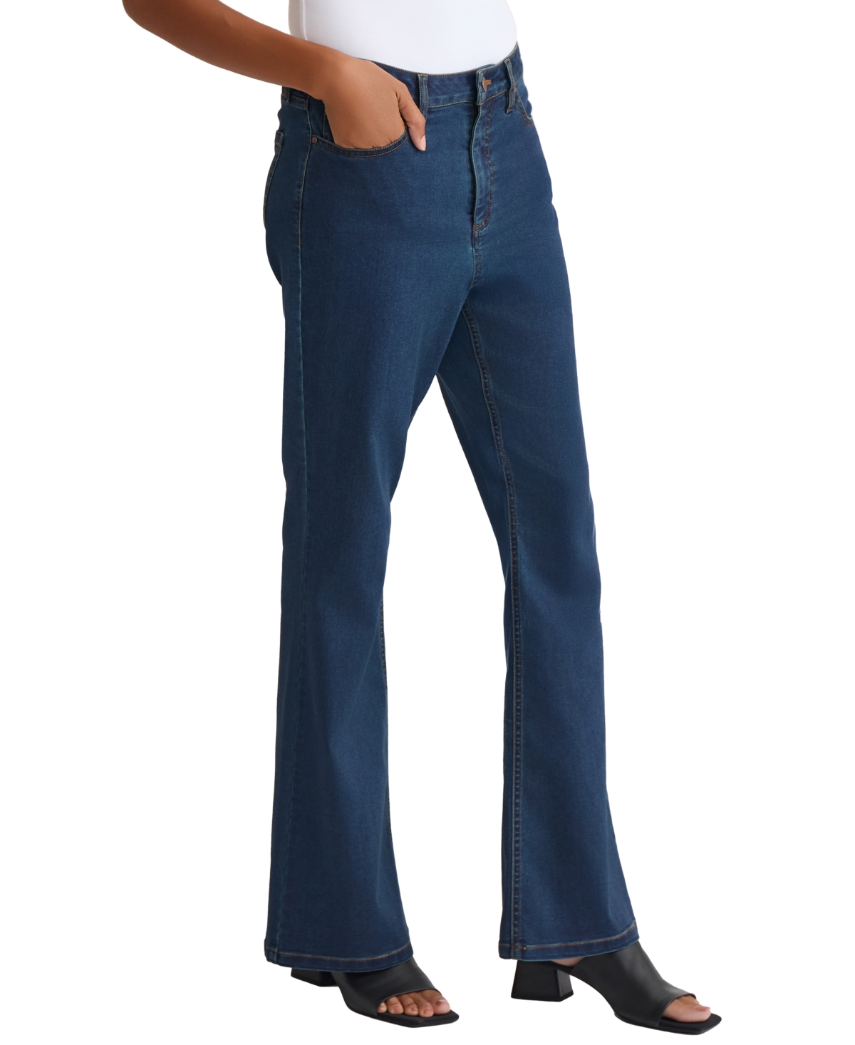 Jones New York Women's True Bootcut City Denim Jeans In Brown