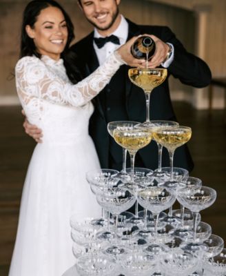 Lismore Essence Champagne Saucer 9.5oz, Set of 2