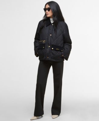 Women's Martha Corduroy-Collar Quilted Jacket