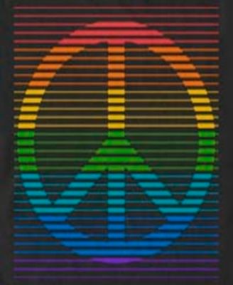 Men's Peace Rainbow Short Sleeve T-Shirt