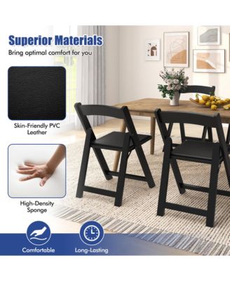 Set of 12 Dining Chairs w/ Rubber Wood Legs & Padded Seat for Home Office Events