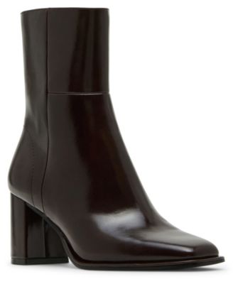 Monicaa Snip-Toe Block-Heel Booties