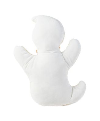 Halloween Hooked Ghost Shaped Decorative Pillow, 12" x 4"