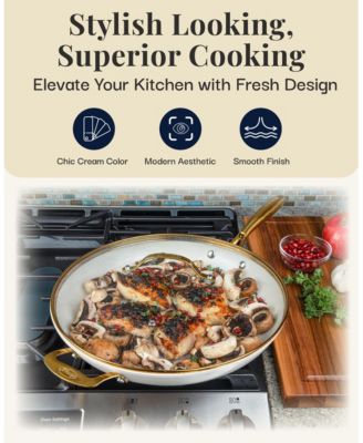 Natural Collection 14 inch Ceramic Coating Fry Pan