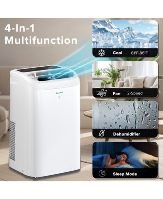 14,000 BTU Portable AC, Quiet 46dB, WiFi & App Control, 24H Timer, Fan & Dehumidifier, Easy Install for Bedroom, Office, Living Room