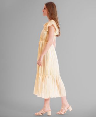 Women's Chiffon Tie-Neck Sleeveless Maxi Dress