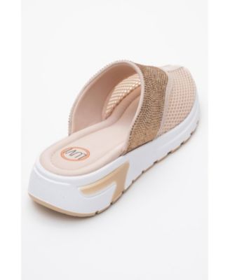 GLEA Mesh Rhinestone Mules (Women)