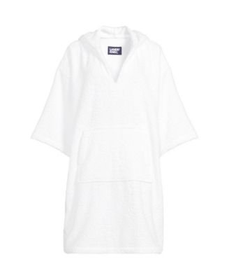 Women's Terry 3/4 Sleeve Pullover Hooded Spa Robe