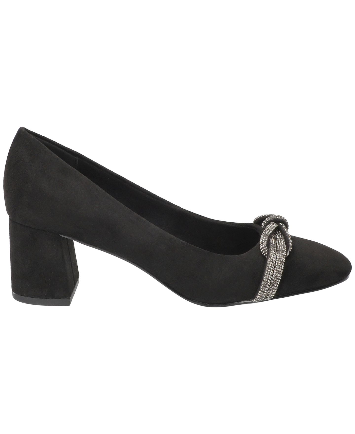 Женские туфли Bella Vita Marigold Square Toe Pumps, цвет: Чёрный замшевый — фото 2
