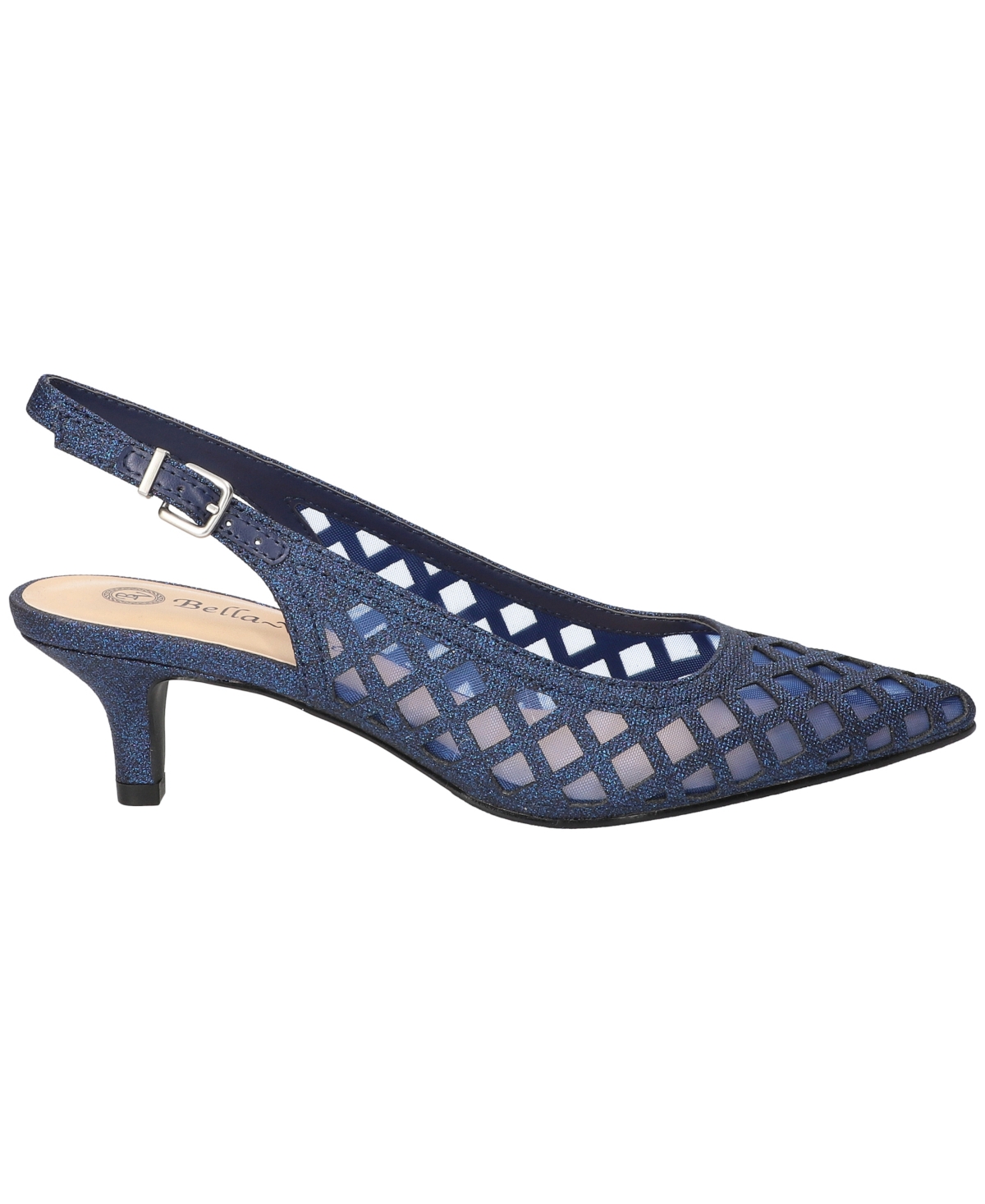 Bella Vita Noel Slingback Pointed Toe Pump In Blue