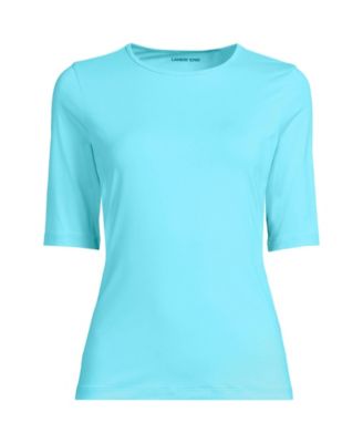 Women's SunShade UPF 50 Elbow Sleeve Rash Guard Swim Tee