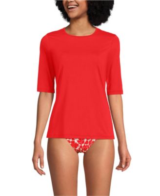 Women's SunShade UPF 50 Elbow Sleeve Rash Guard Swim Tee