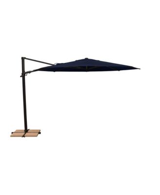 11ft Octagon Cantilever Umbrella With Foot Pedal Black Frame