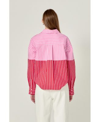 Women's Colorblock Stripe Shirt