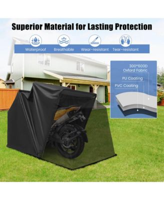 11.2' x 4.5' x 6.3' Waterproof Motorbike Storage Tent Outdoor Motorcycle Shelter