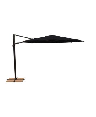 11FT Solefin Octagon Cantilever Umbrella with foot pedal, Black  Frame