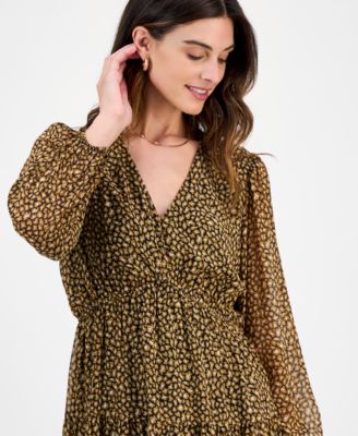 Women's V-Neck Tiered Maxi Dress