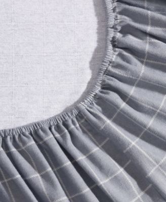 Printed Cotton Flannel 4-Pc. Sheet Set, Queen